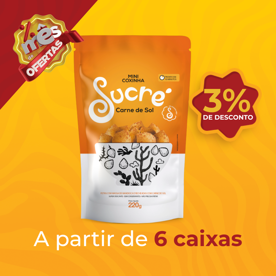 Coxinha Carne de Sol 220g - Sucr&eacute;